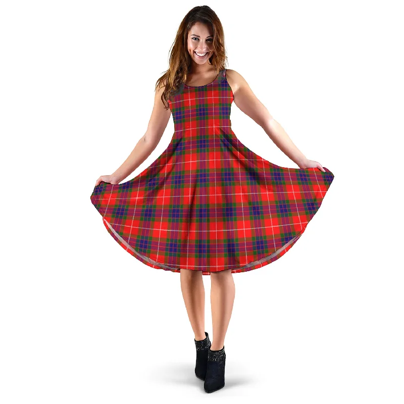 Savings Alert Abernethy Tartan Sleeveless Midi Womens Dress