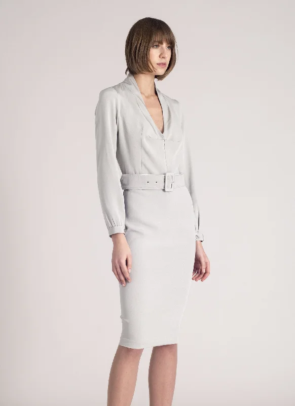 Midnight Madness DESTINY DRESS Platinum SILK SALE