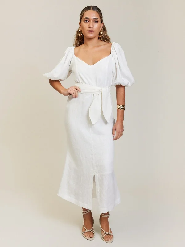 Final Markdown KICK FLARE DRESS IVORY