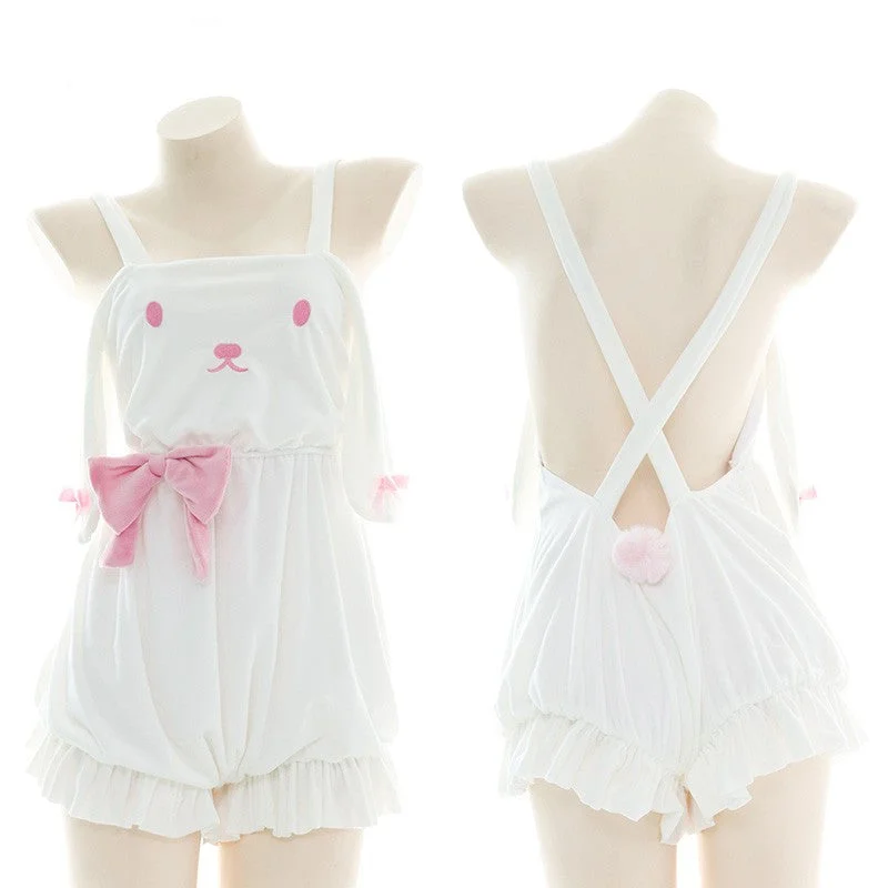 Take Advantage Cute bow bunny girl pajamas yv30545