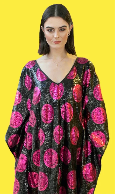 Hurry In Any Old Iron x Smiley Pink Kaftan