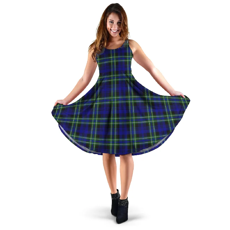 The Best Prices Arbuthnot Modern Tartan Sleeveless Midi Womens Dress