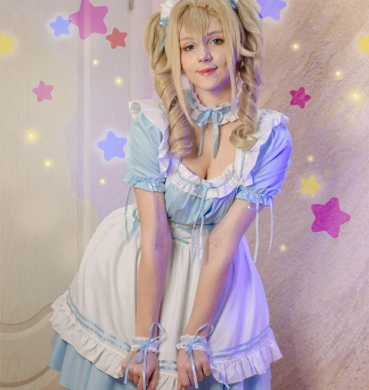 Flash Deals Review for Powder blue lolita maid outfit YV43989