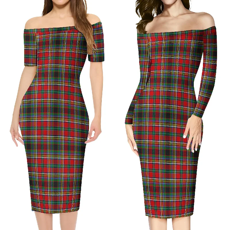 Limited Time Anderson of Arbrake Tartan Off Shoulder Lady Dress