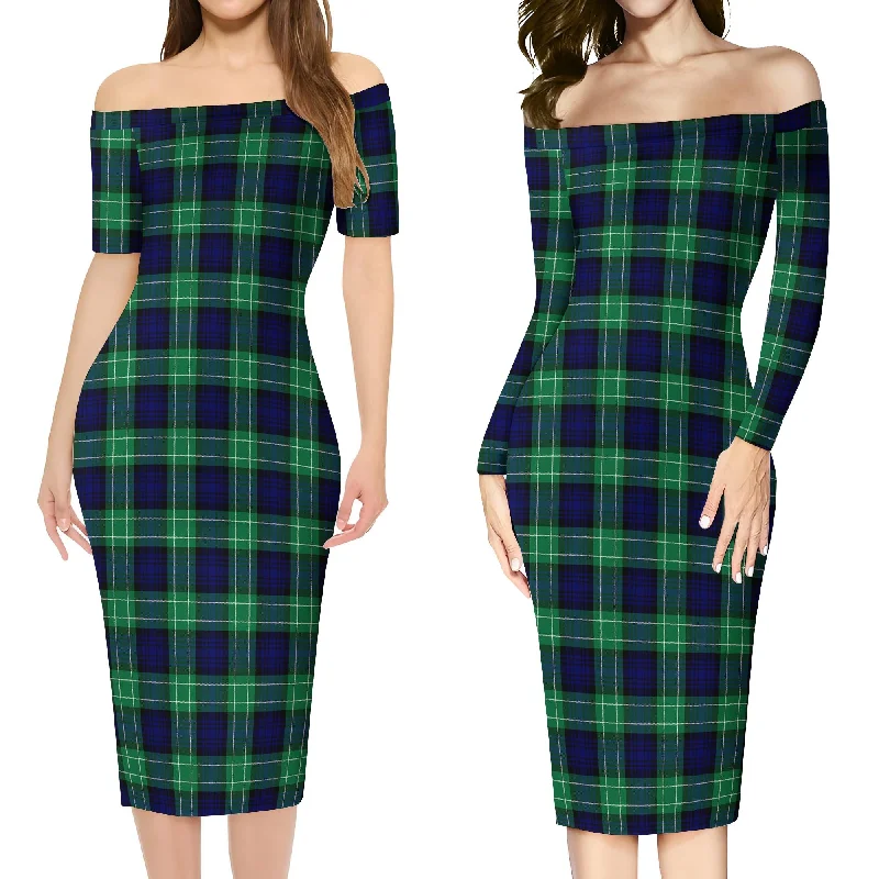 Deep Discounts Abercrombie Tartan Off Shoulder Lady Dress