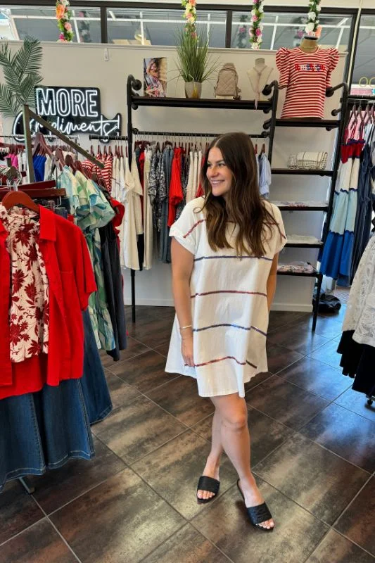 Price Rollback Sequin Stripe Dress