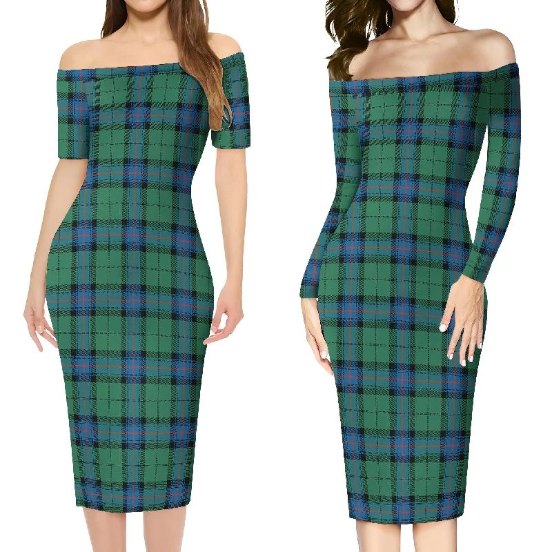 Super Sale Armstrong Ancient Tartan Off Shoulder Lady Dress