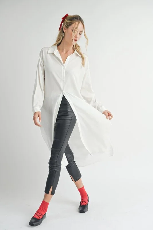 Closeout Spencer Long Button Down Shirt Dress