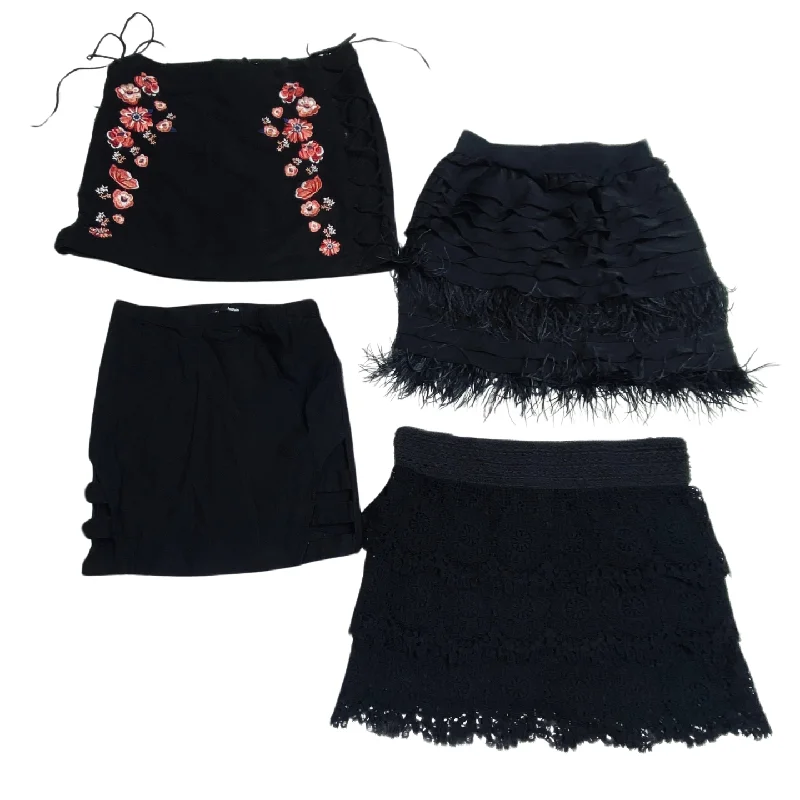 Grand Opening Sale Just Black Mini Skirts 55 pcs 25 lbs F1213506-16
