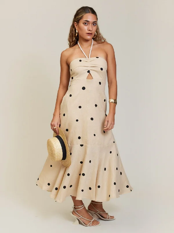 Year-End Clearance HALTER DRESS SPOT