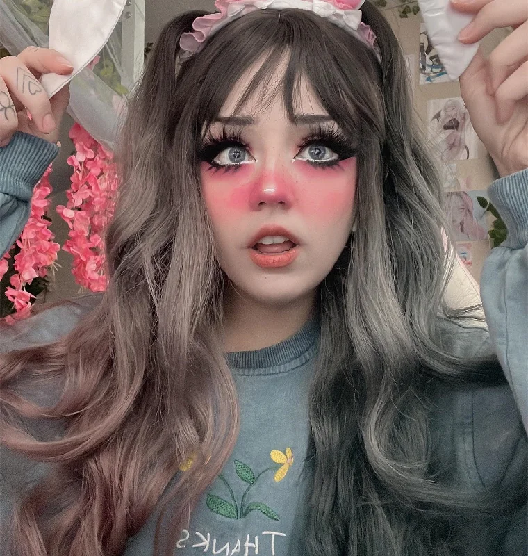 Seasonal Sale Review for lolita gradient long wig yv42859