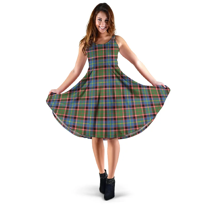 Amazing Deals Aikenhead Tartan Sleeveless Midi Womens Dress