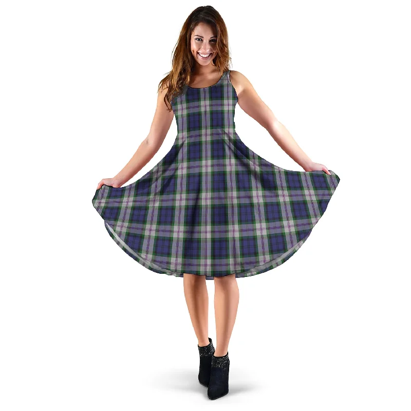 Bargain Prices Baird Dress Tartan Sleeveless Midi Womens Dress