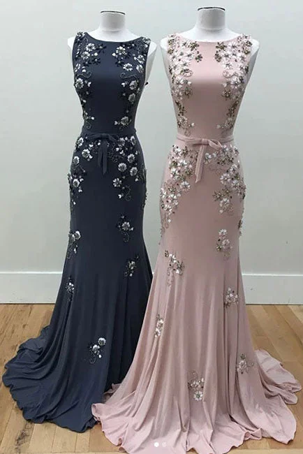 Blowout Sale Mermaid Long Evening Dresses with Beads Gorgeous Prom Dresses with Beading N2207