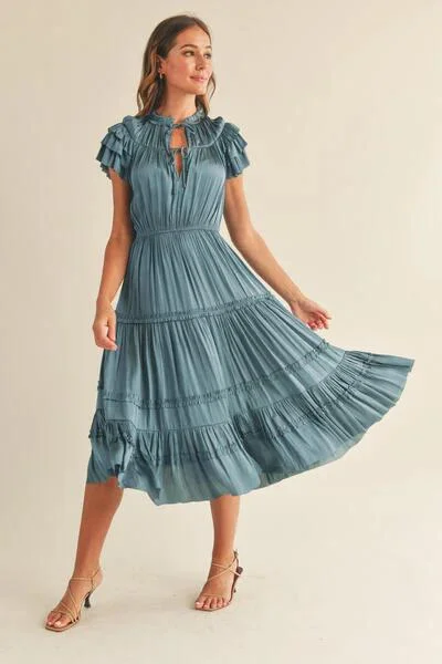 Flash Deals Reset By Jane Short Sleeve Ruffle Dress