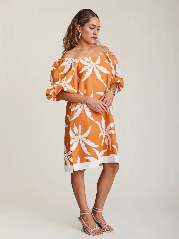 Final Markdown OFF SHOULDER MINI TROPICALE TANGERINE