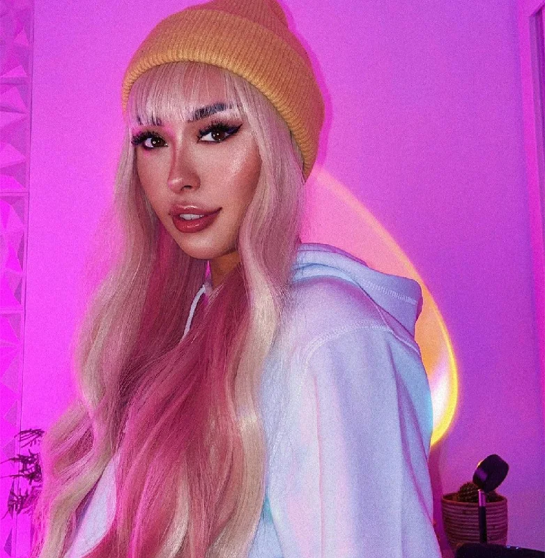 Can't Miss Review for lolita gold highlighting pink wig yv30250