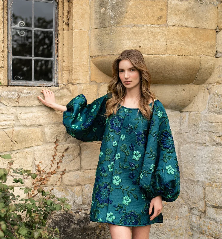 Reduced Prices Monochrome Green Good Luck Dress