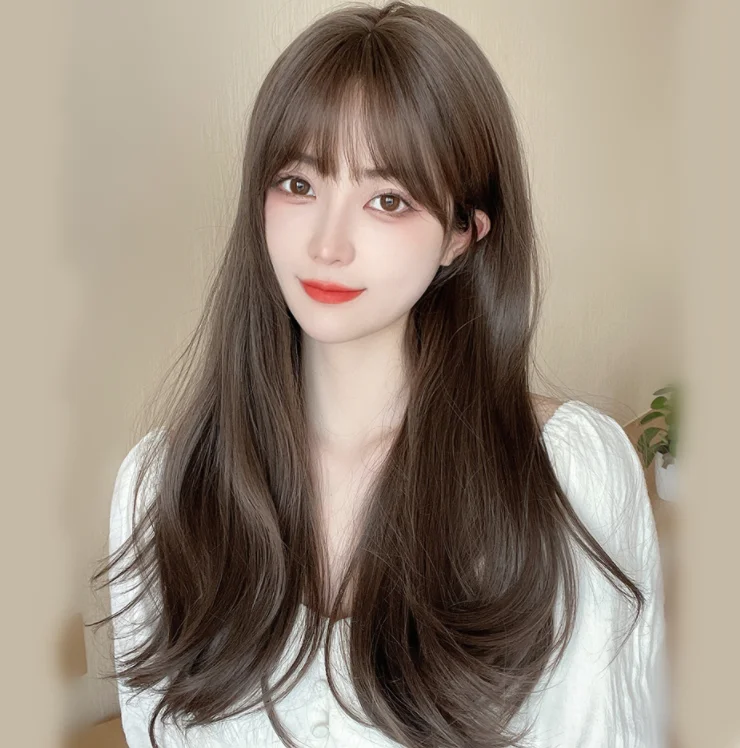 Deal Mania Brown long curly wig yv30580