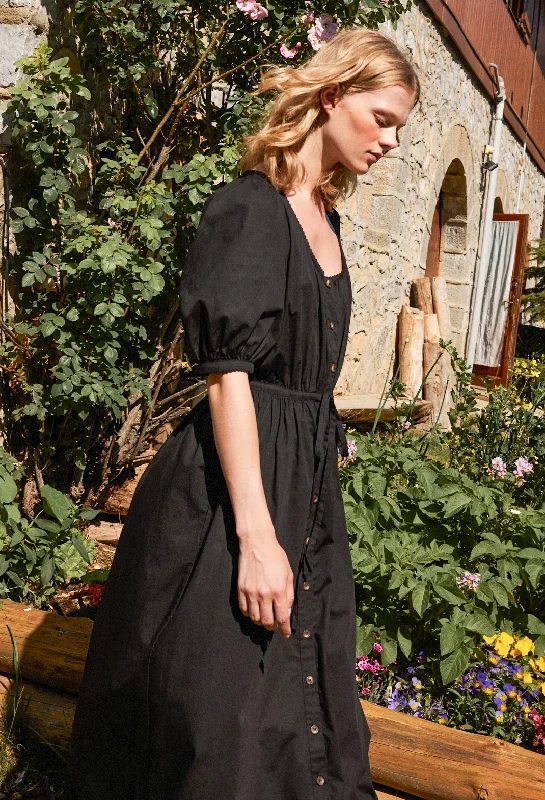 Today’s Deal Albertine Black Cotton Dress