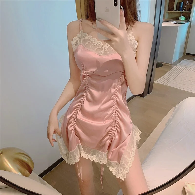 Deal Dash sexy lace suspenders dress yv30608