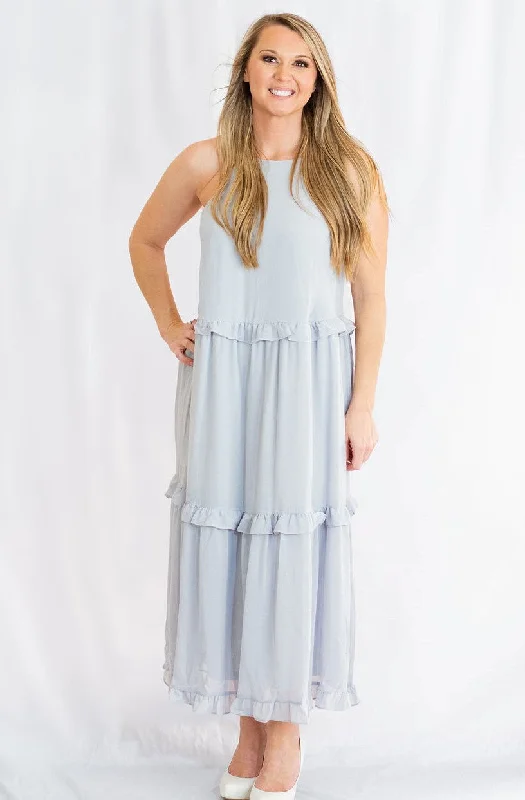 Super Deal Cami Woven Midi Dress with Ruffled Detail by She + Sky
