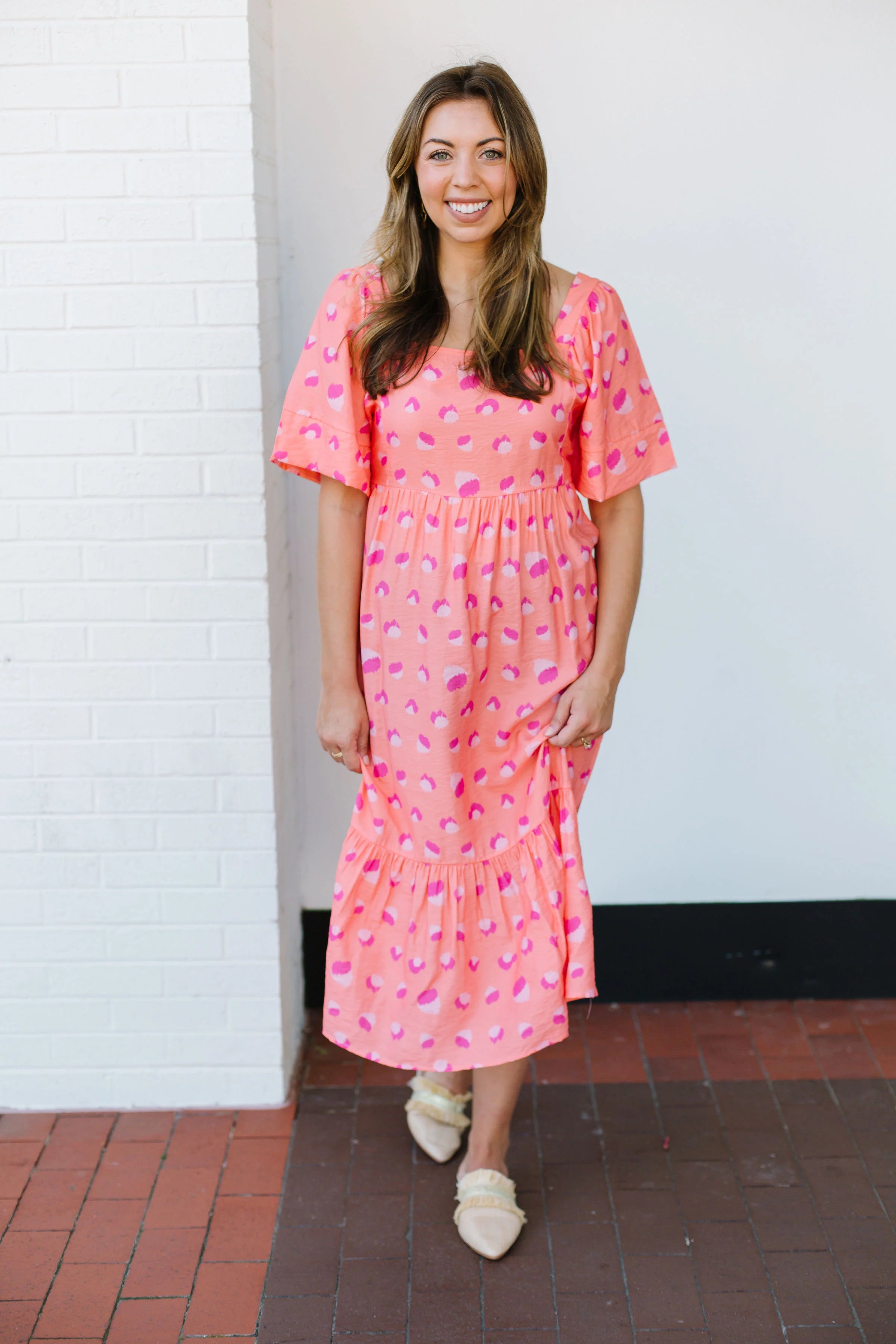 One-DAY Sale MM Daphne Dress - Coral
