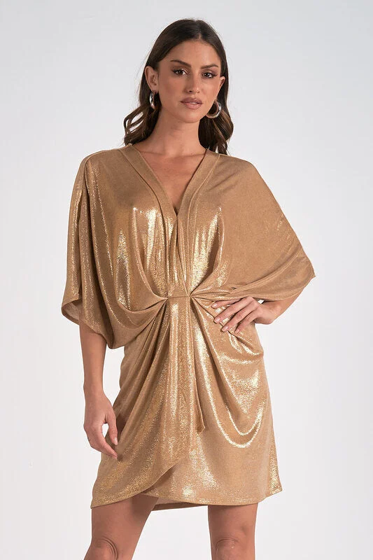 Sneak Peek Sale Dolman Sleeve V Neck Dress