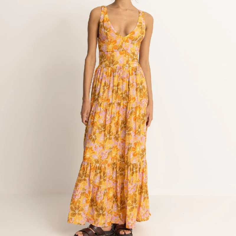 Best Bargains Mahana Floral Tiered Maxi Dress
