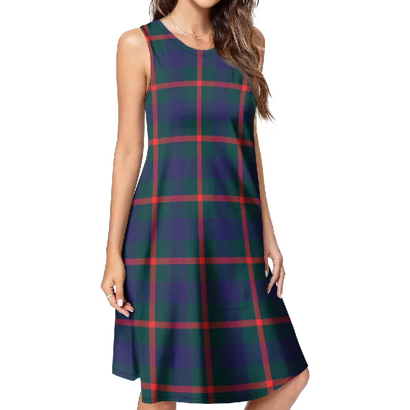 Year-End Sale Agnew Tartan Womens Casual Dresses