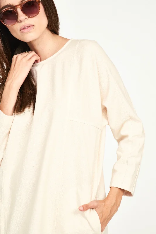 Amazing Deals Curacao Canvas Dress in Bone