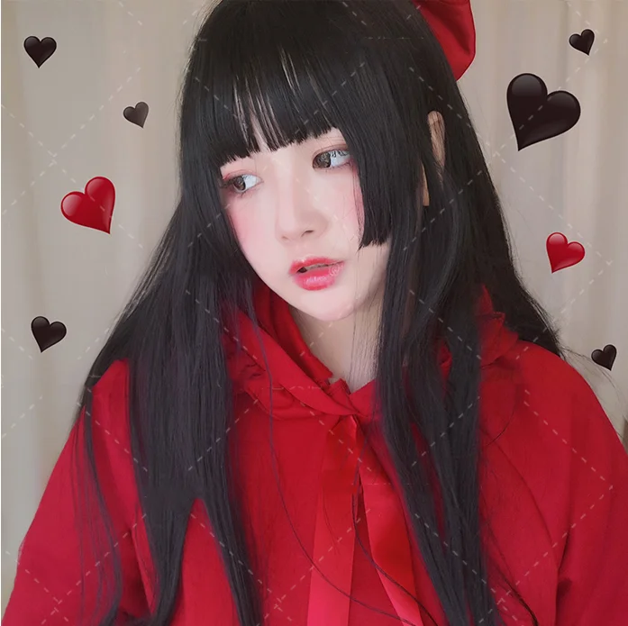 Don't Wait Lolita Long Straight Wig YV46114