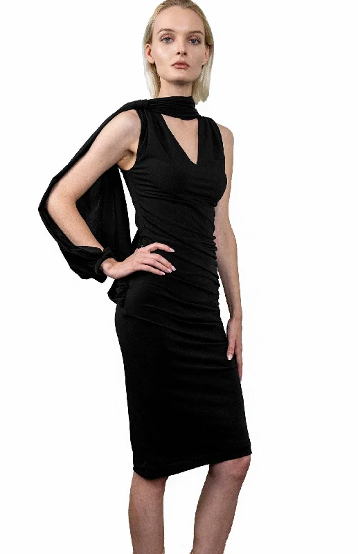 Clearance Items Karyatis | Timeless Chic: Draped Jersey Dress