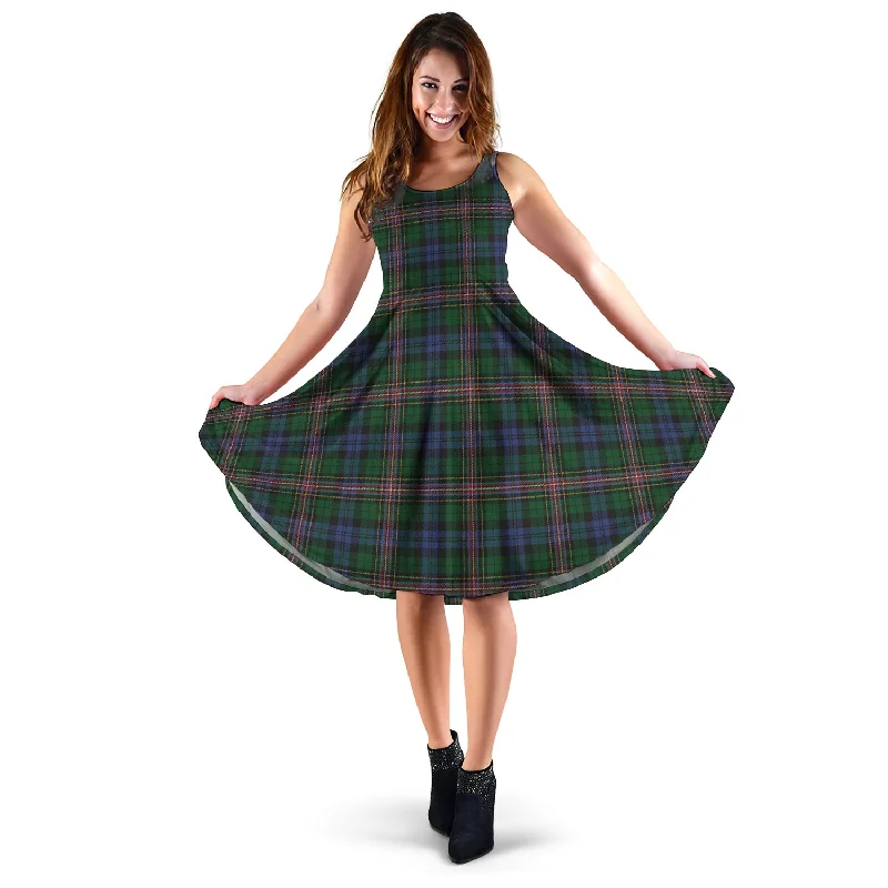 Stock Clearance Allison Tartan Sleeveless Midi Womens Dress