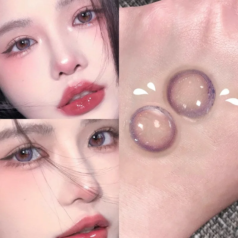 Mega Deal Gray-purple contact lenses (two pieces) YV46116