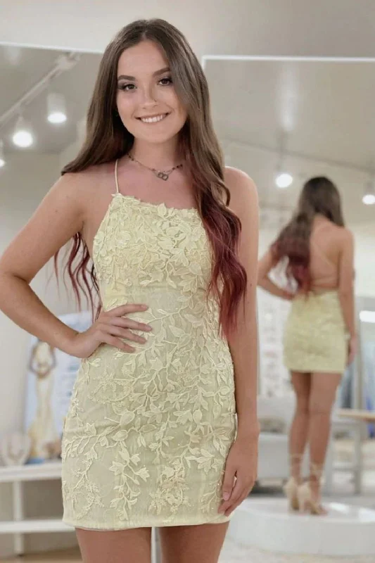 Daily Deals New Design Spaghetti Straps Short Homecoming Dress