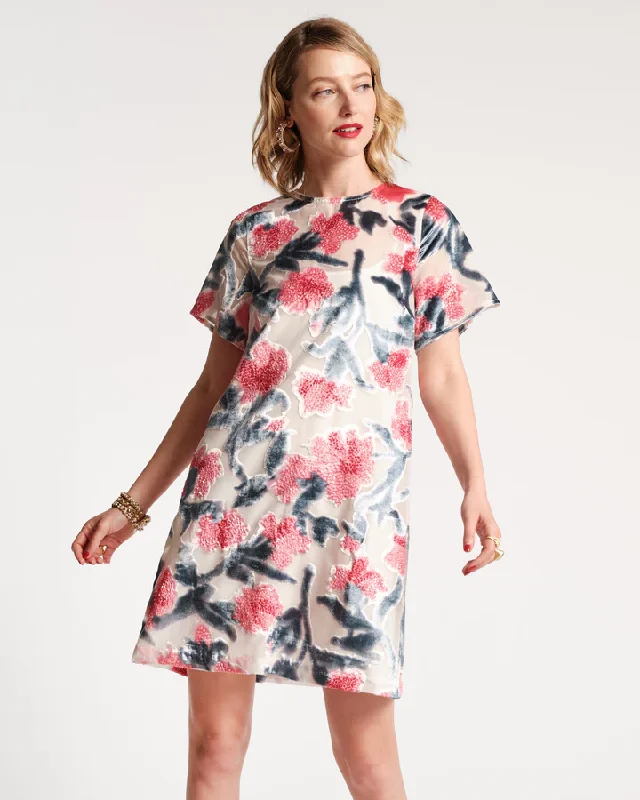 Crazy Deals Altman Mini Dress Velvet Pink Multi
