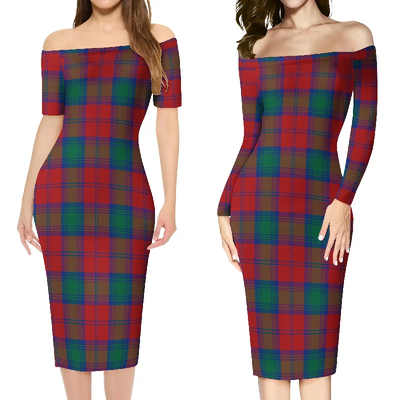 Today's Special Auchinleck (Affleck) Tartan Off Shoulder Lady Dress
