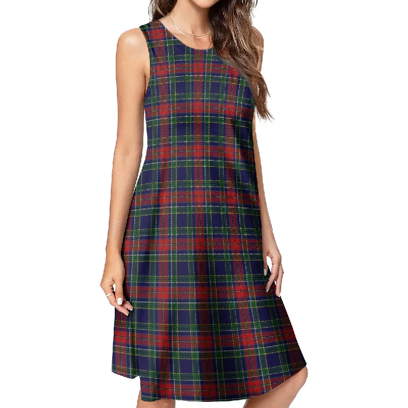 Early Access Allison Red Tartan Womens Casual Dresses