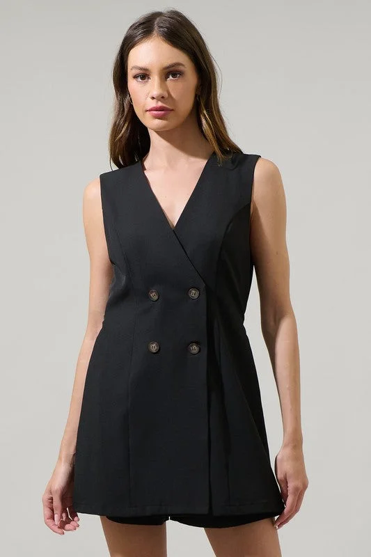 Huge Savings Malaga City Wrap Button Romper