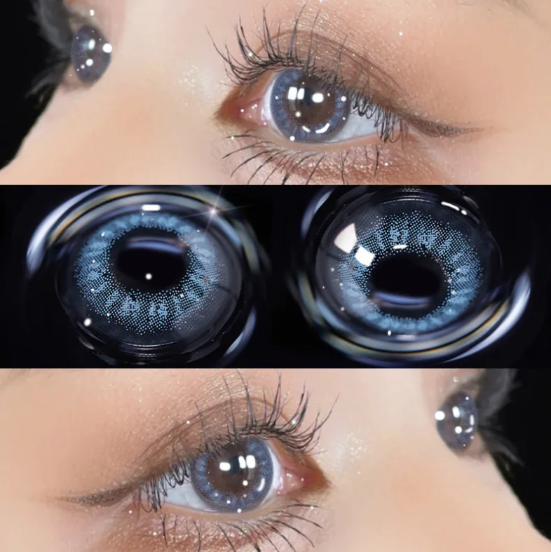 TIME-Limited Offer Blue  contact lenses (two pieces) yv30552