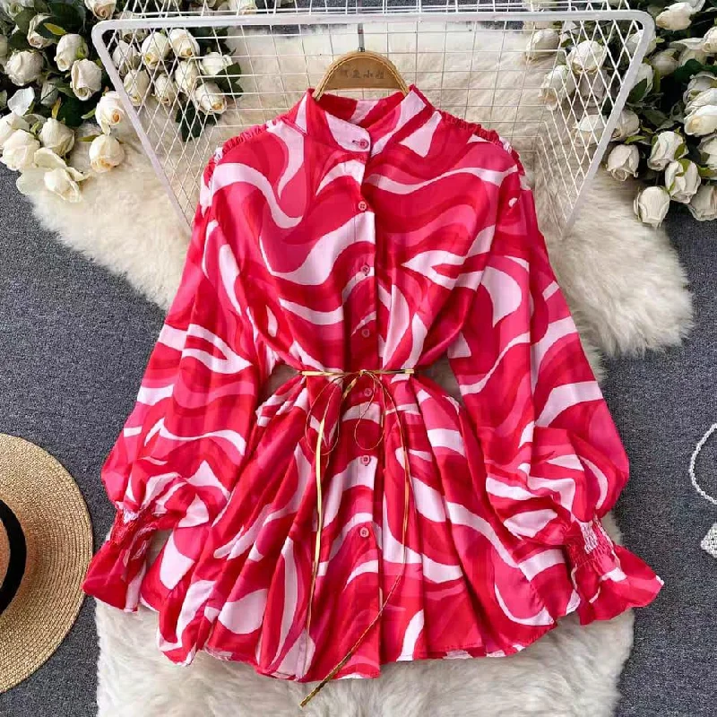 Overstock Sale Abstract Statement Dress