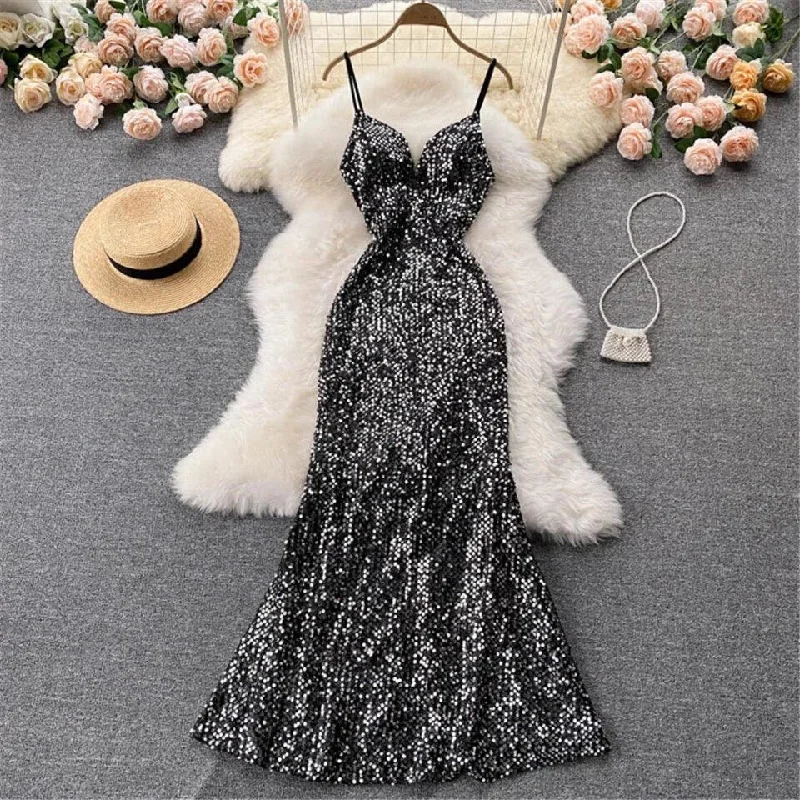 Act Fast Amy Sequined Dress