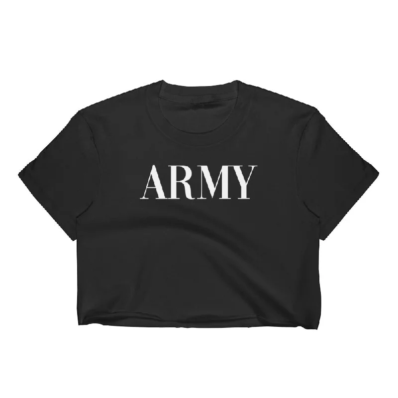 Amazing Deals Army type Women's Crop Top