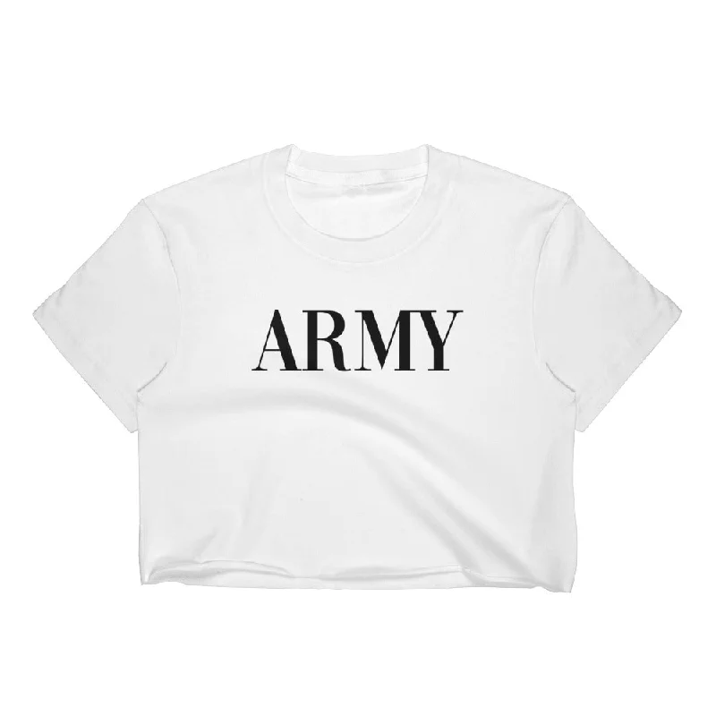 Best Bargains Army type Women's Crop Top
