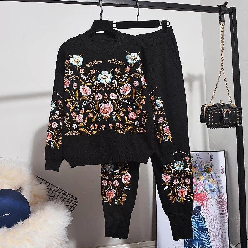 Super Bargain Ava Luxury Embroidered Tracksuit