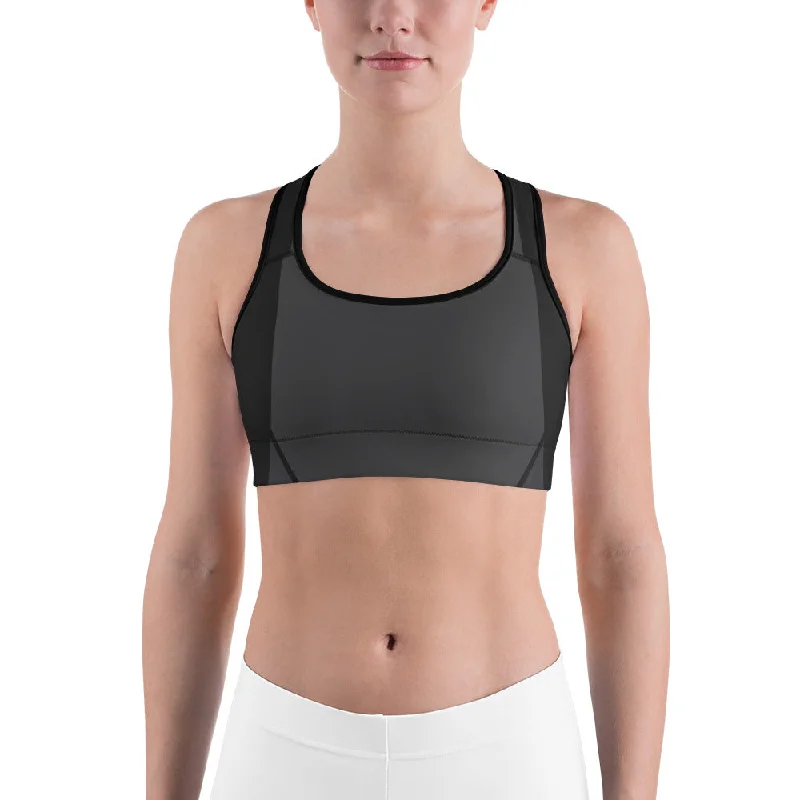 Midnight Madness Color Block Wave Sports Bra