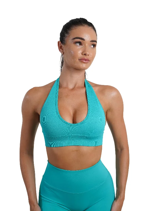 Extra Savings CORE HALTER BRA - TURQUOISE