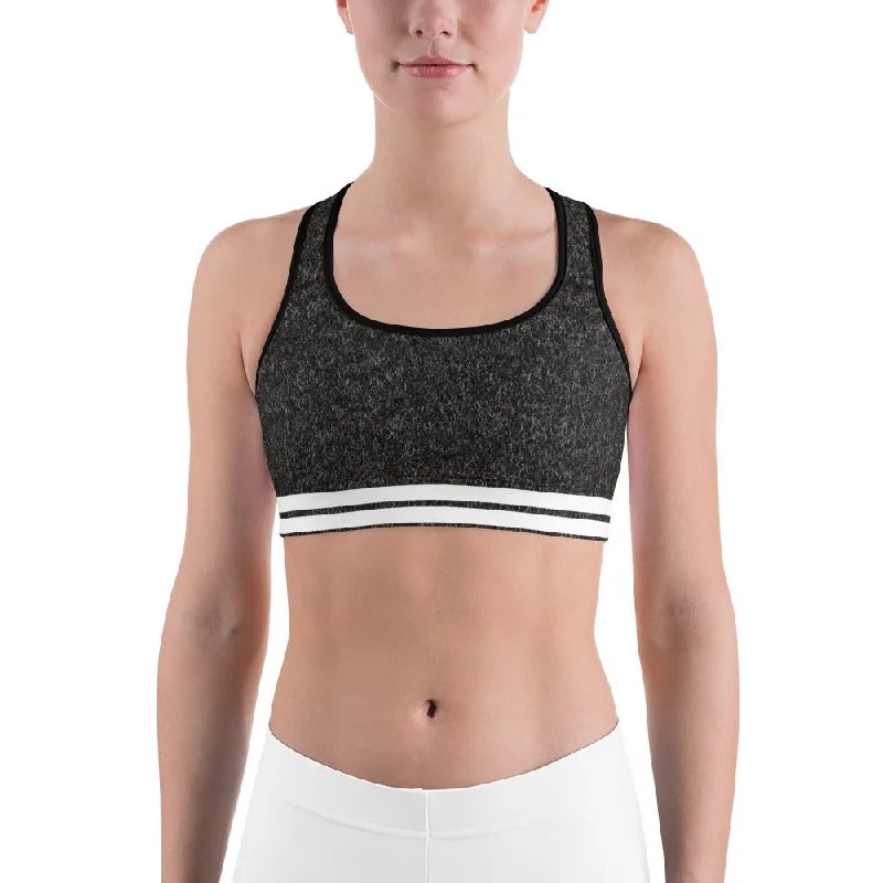 Can't Be Beat Heather Gray Racer Back Sports Bra