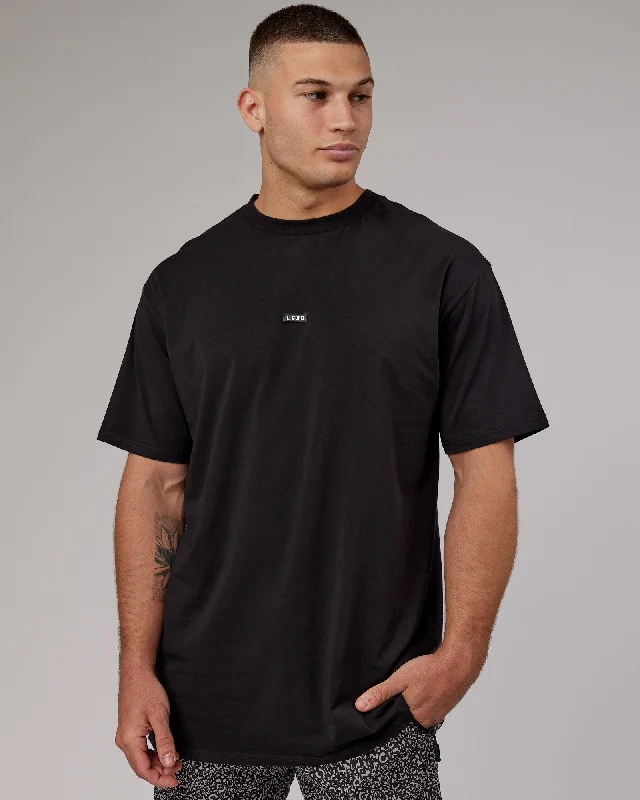 Exclusive Access Fundamental FLXCotton Tee Longline Oversize - Black